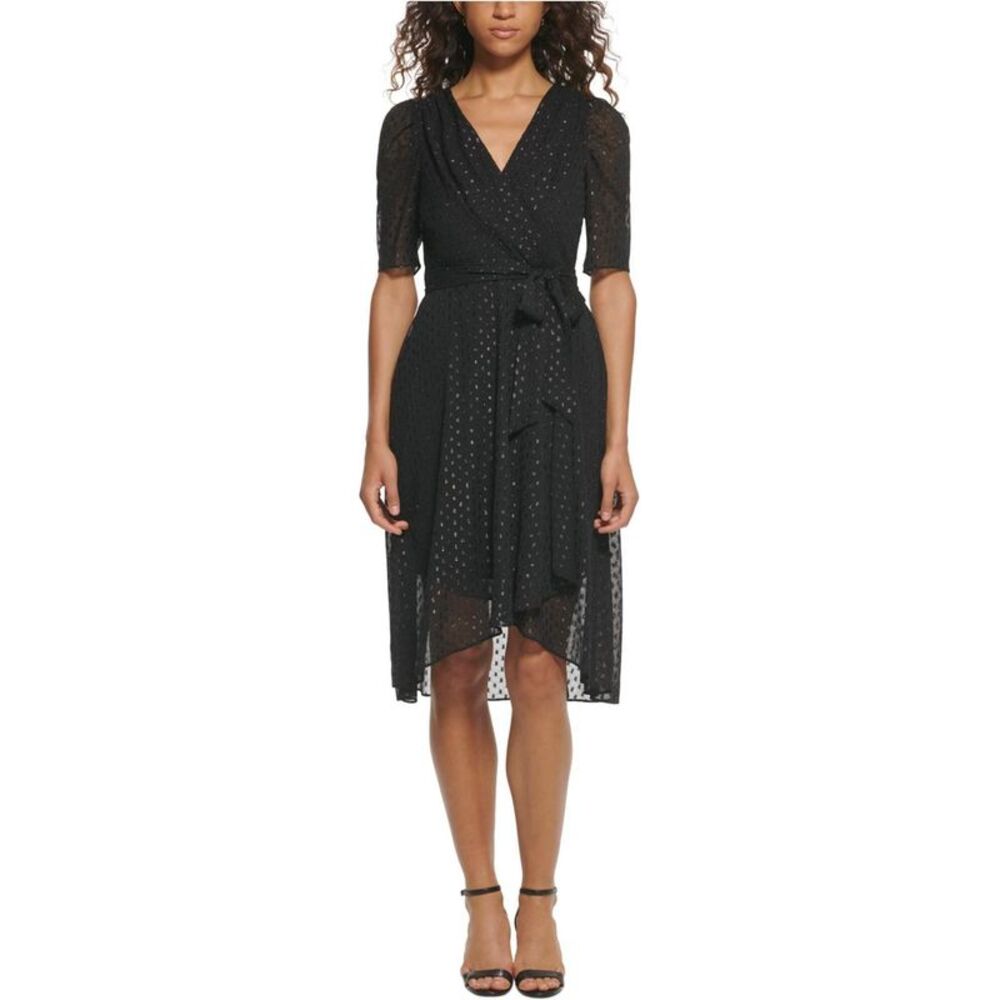 Tommy Hilfiger Womens Belted Midi Dress, NWT